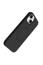 Uray store Apple iPhone 14 Regal Magsafe Standlı Kapak - Siyah - Görsel 3