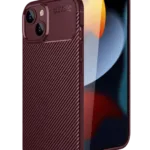 Uray store Apple iPhone 15 Kılıf Auto Focus Karbon Kapak - Bordo