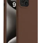 Uray store Apple iPhone 15 Kılıf First Silikon - Kahverengi