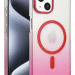 Uray store Apple iPhone 15 Plus Glossy Magsafe Kapak - Pembe