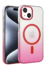 Uray store Apple iPhone 15 Plus Glossy Magsafe Kapak - Pembe