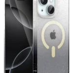 Uray store Apple iPhone 15 Plus Pummel Shiny Magsafe Kapak - Siyah