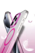 Uray store Apple iPhone 15 Pro Max Glossy Magsafe Kapak - Mavi - Görsel 3