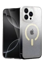 Uray store Apple iPhone 15 Pro Pummel Shiny Magsafe Kapak - Siyah