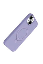Uray store Apple iPhone 15 Regal Magsafe Standlı Kapak - Lila - Görsel 3