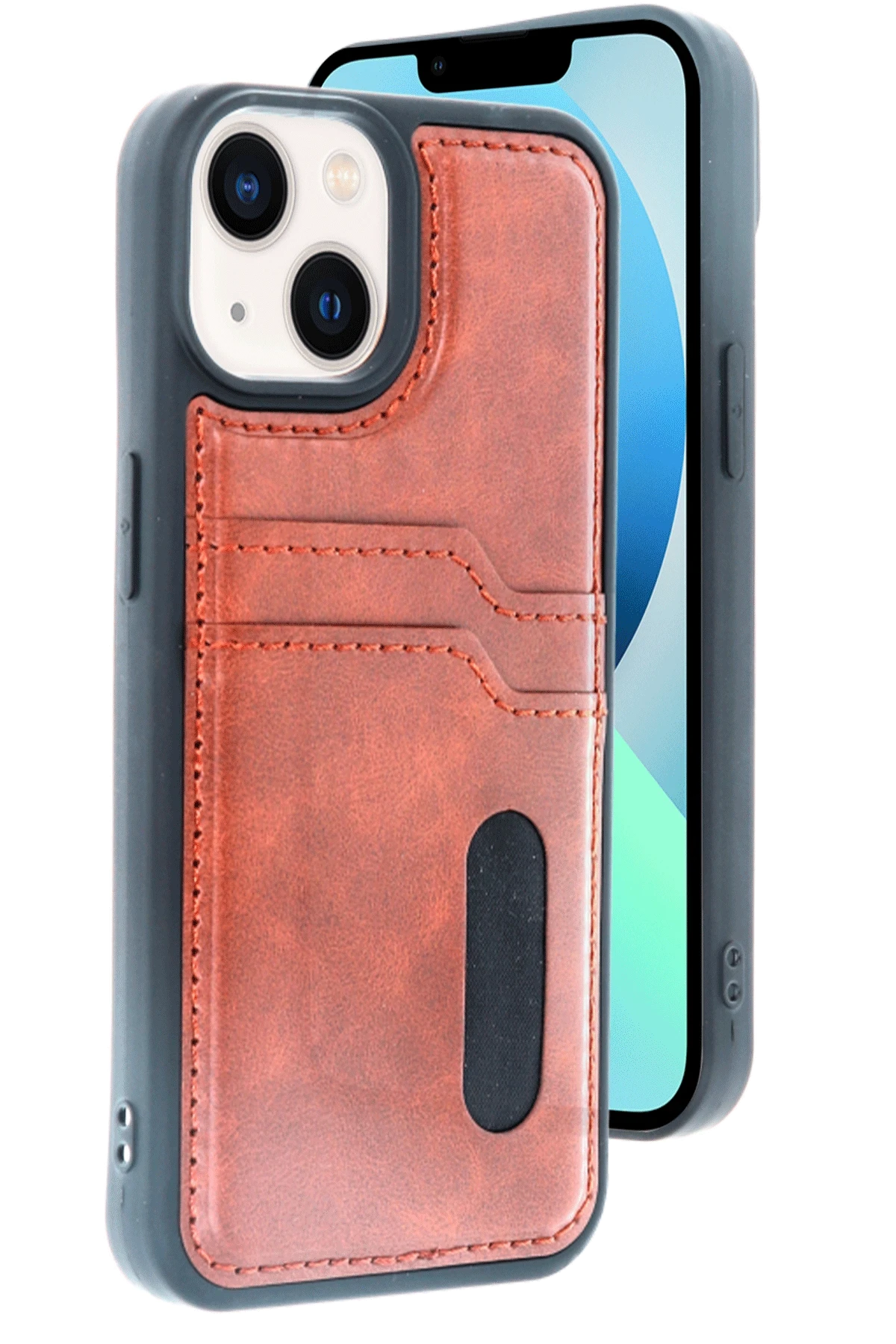 newface-apple-iphone-15-sara-kartvizitli-deri-kilif-taba-default Uray store Apple iPhone 15 Sara Kartvizitli Deri Kılıf - Taba - Görsel 1