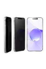 Uray store Apple iPhone 16 Bilvis 5in1 5D Magic Hayalet Cam Ekran Koruyucu - Siyah - Görsel 3