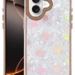 Uray store Apple iPhone 16 Lumi Desenli Kapak - Çöl Titanyum