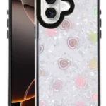 Uray store Apple iPhone 16 Lumi Desenli Kapak - Siyah