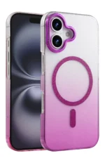 Uray store Apple iPhone 16 Plus Glossy Magsafe Kapak - Mor