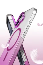 Uray store Apple iPhone 16 Plus Glossy Magsafe Kapak - Pembe - Görsel 3