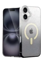Uray store Apple iPhone 16 Plus Pummel Shiny Magsafe Kapak - Siyah