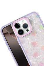 Uray store Apple iPhone 16 Pro Lumi Desenli Kapak - Mor - Görsel 2