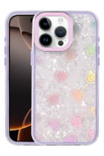 Uray store Apple iPhone 16 Pro Lumi Desenli Kapak - Mor