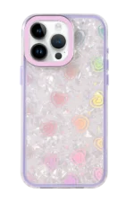 Uray store Apple iPhone 16 Pro Lumi Desenli Kapak - Mor - Görsel 3