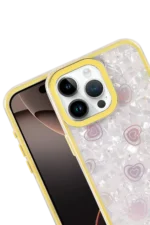 Uray store Apple iPhone 16 Pro Lumi Desenli Kapak - Sarı - Görsel 2
