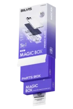 Uray store Apple iPhone 16 Pro Max Bilvis 5in1 5D Magic Hayalet Cam Ekran Koruyucu - Siyah - Görsel 2