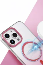 Uray store Apple iPhone 16 Pro Max Glossy Magsafe Kapak - Mavi - Görsel 2