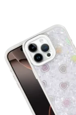Uray store Apple iPhone 16 Pro Max Lumi Desenli Kapak - Beyaz - Görsel 2