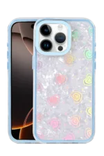 Uray store Apple iPhone 16 Pro Max Lumi Desenli Kapak - Mavi