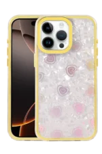 Uray store Apple iPhone 16 Pro Max Lumi Desenli Kapak - Sarı