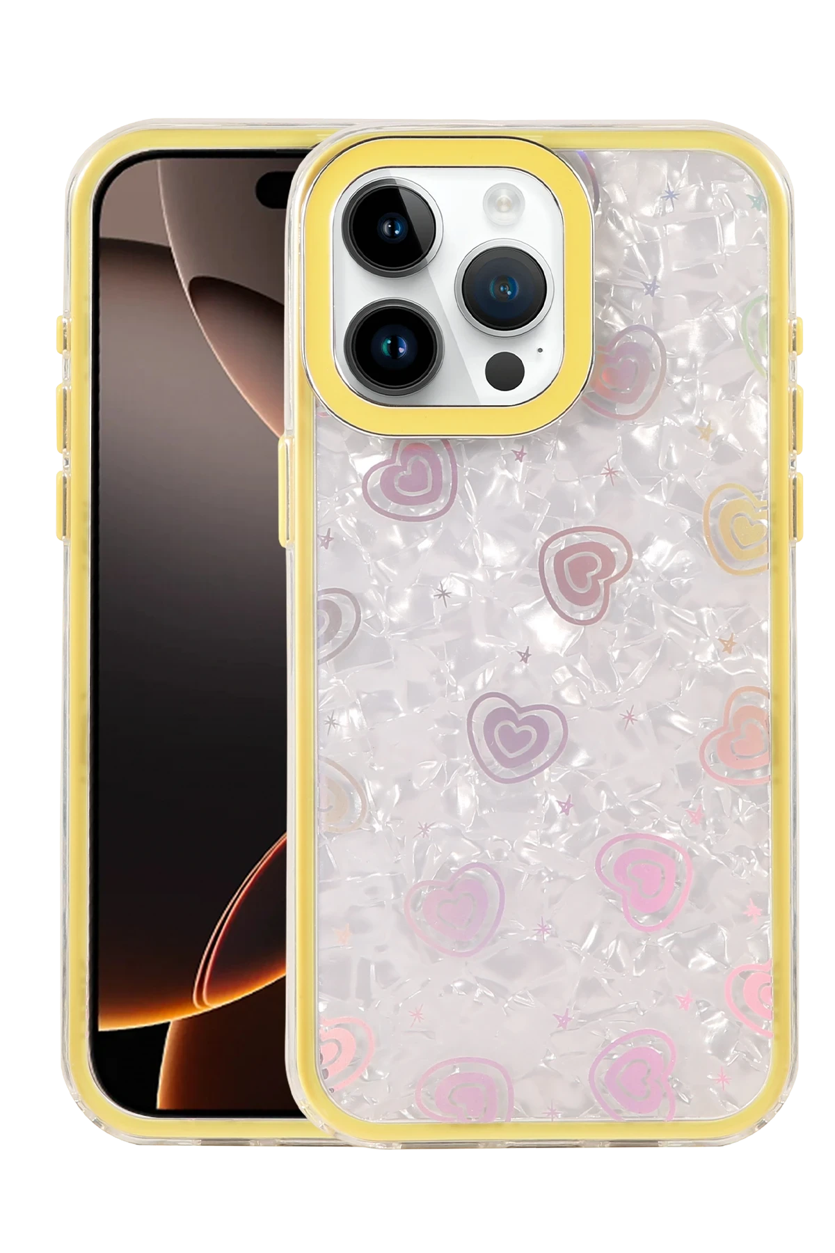 newface-apple-iphone-16-pro-max-lumi-desenli-kapak-sari-default Uray store Apple iPhone 16 Pro Max Lumi Desenli Kapak - Sarı - Görsel 1