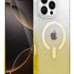 Uray store Apple iPhone 16 Pro Max Pummel Shiny Magsafe Kapak - Gold