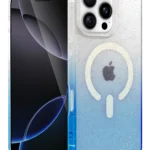 Uray store Apple iPhone 16 Pro Max Pummel Shiny Magsafe Kapak - Mavi
