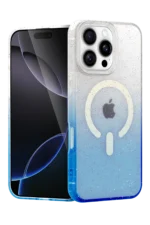 Uray store Apple iPhone 16 Pro Max Pummel Shiny Magsafe Kapak - Mavi