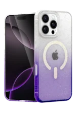 Uray store Apple iPhone 16 Pro Max Pummel Shiny Magsafe Kapak - Mor