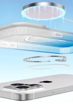 Uray store Apple iPhone 16 Pro Max Pummel Shiny Magsafe Kapak - Mor - Görsel 3