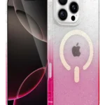Uray store Apple iPhone 16 Pro Max Pummel Shiny Magsafe Kapak - Pembe