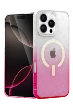 Uray store Apple iPhone 16 Pro Max Pummel Shiny Magsafe Kapak - Pembe