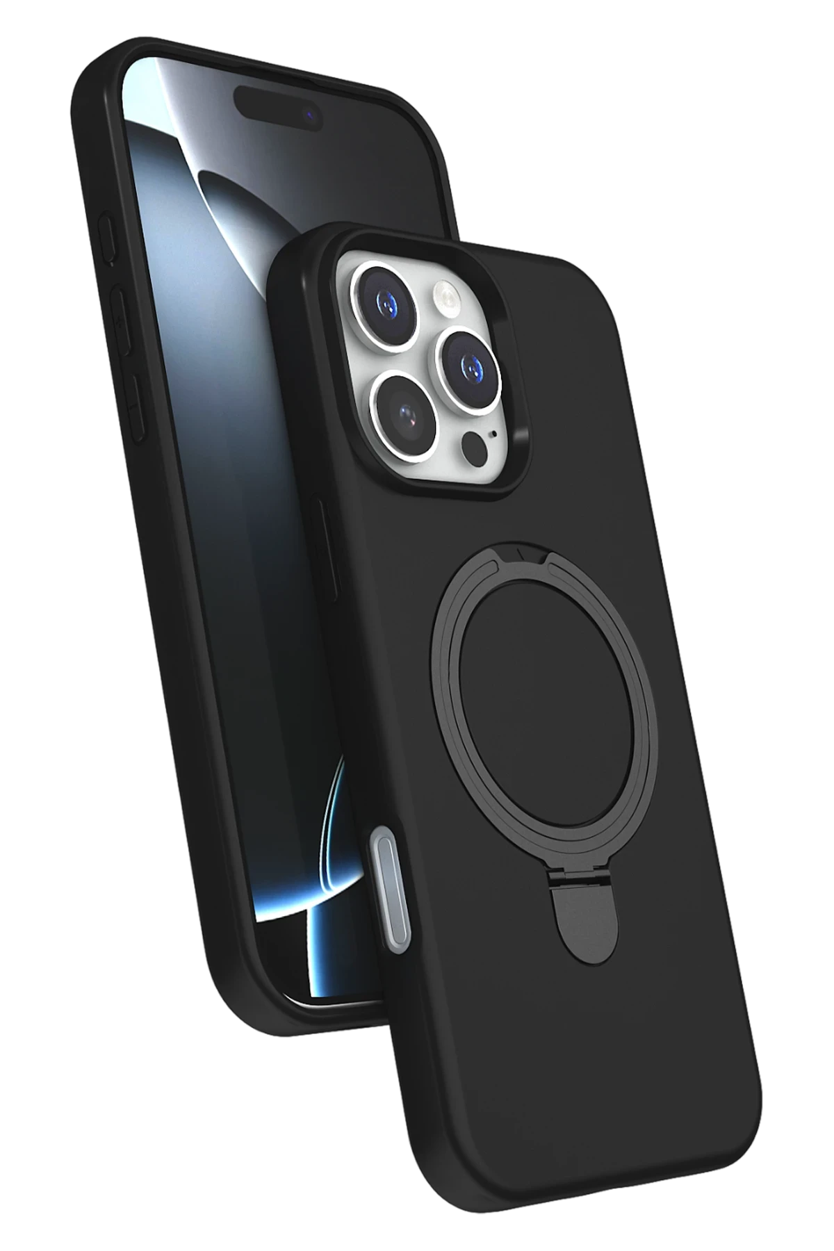newface-apple-iphone-16-pro-max-regal-magsafe-standli-kapak-siyah-default Uray store Apple iPhone 16 Pro Max Regal Magsafe Standlı Kapak - Siyah - Görsel 1