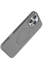 Uray store Apple iPhone 16 Pro Max Regal Magsafe Standlı Kapak - Titan Gri - Görsel 3