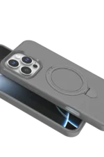 Uray store Apple iPhone 16 Pro Max Regal Magsafe Standlı Kapak - Titan Gri - Görsel 4