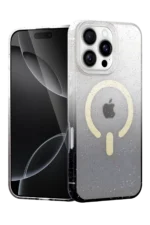 Uray store Apple iPhone 16 Pro Pummel Shiny Magsafe Kapak - Siyah