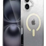 Uray store Apple iPhone 16 Pummel Shiny Magsafe Kapak - Siyah