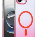 Uray store Apple iPhone 16E Glossy Magsafe Kapak - Pembe