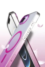 Uray store Apple iPhone 16E Glossy Magsafe Kapak - Siyah - Görsel 3