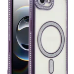 Uray store Apple iPhone 16E Joke Simli Magneticsafe Kılıf - Derin Mor