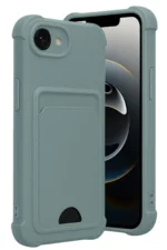 Uray store Apple iPhone 16E Kelvin Kartvizitli Silikon - Açık Yeşil