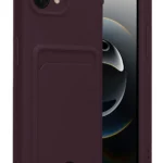 Uray store Apple iPhone 16E Kelvin Kartvizitli Silikon - Derin Mor
