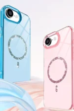 Uray store Apple iPhone 16E Live Diamond Magsafe Kapak - Sarı - Görsel 2