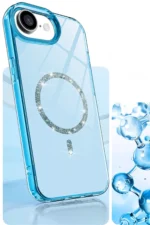 Uray store Apple iPhone 16E Live Diamond Magsafe Kapak - Siyah - Görsel 5