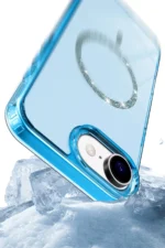 Uray store Apple iPhone 16E Live Diamond Magsafe Kapak - Yeşil - Görsel 3