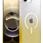 Uray store Apple iPhone 16E Pummel Shiny Magsafe Kapak - Gold