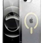 Uray store Apple iPhone 16E Pummel Shiny Magsafe Kapak - Siyah