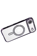 Uray store Apple iPhone 17 Air Joke Simli Magneticsafe Kılıf - Derin Mor - Görsel 4