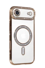 Uray store Apple iPhone 17 Air Joke Simli Magneticsafe Kılıf - Gold - Görsel 2